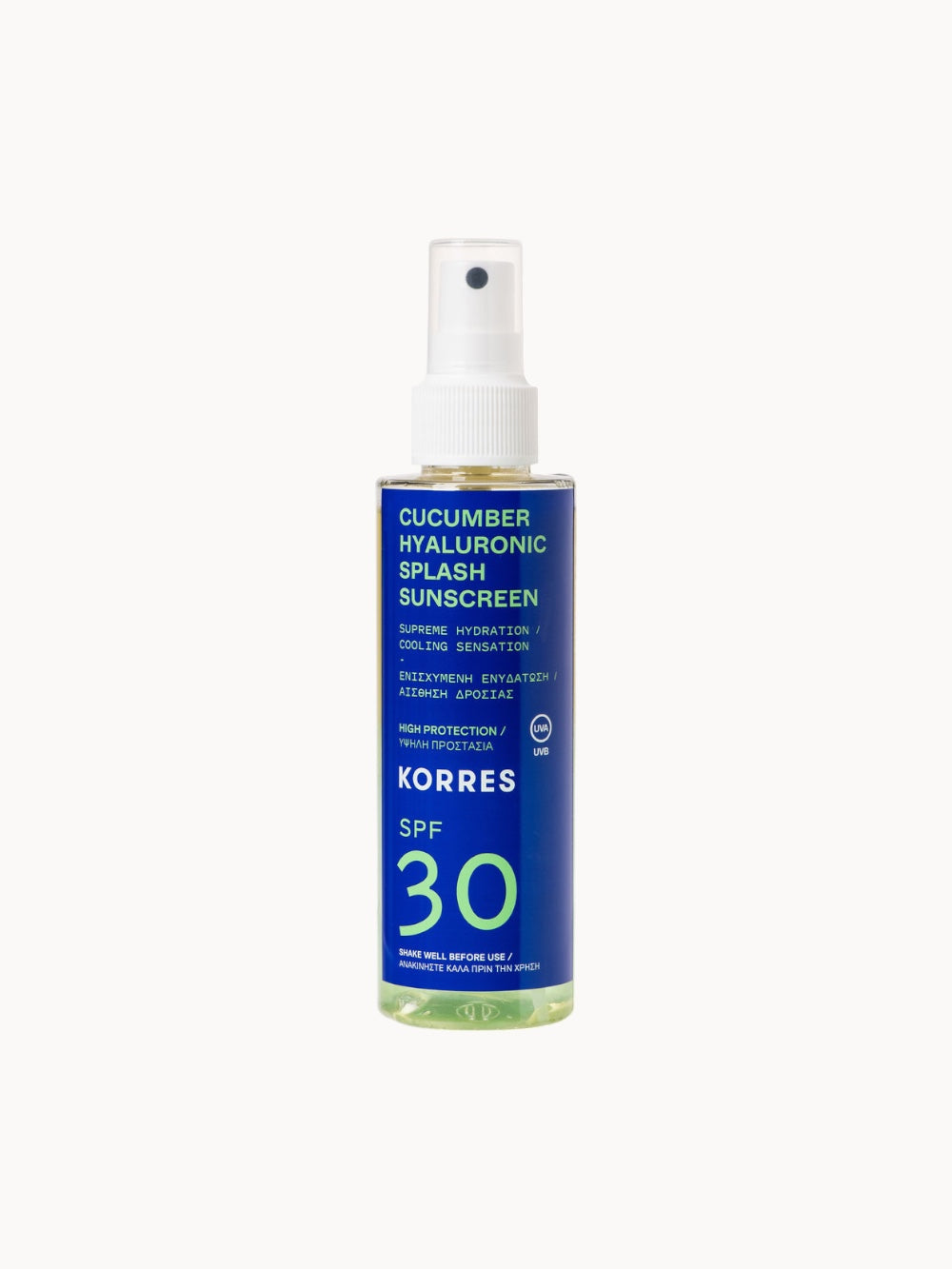 Cucumber Hyaluronic Splash sun protection spray for face+body SPF30