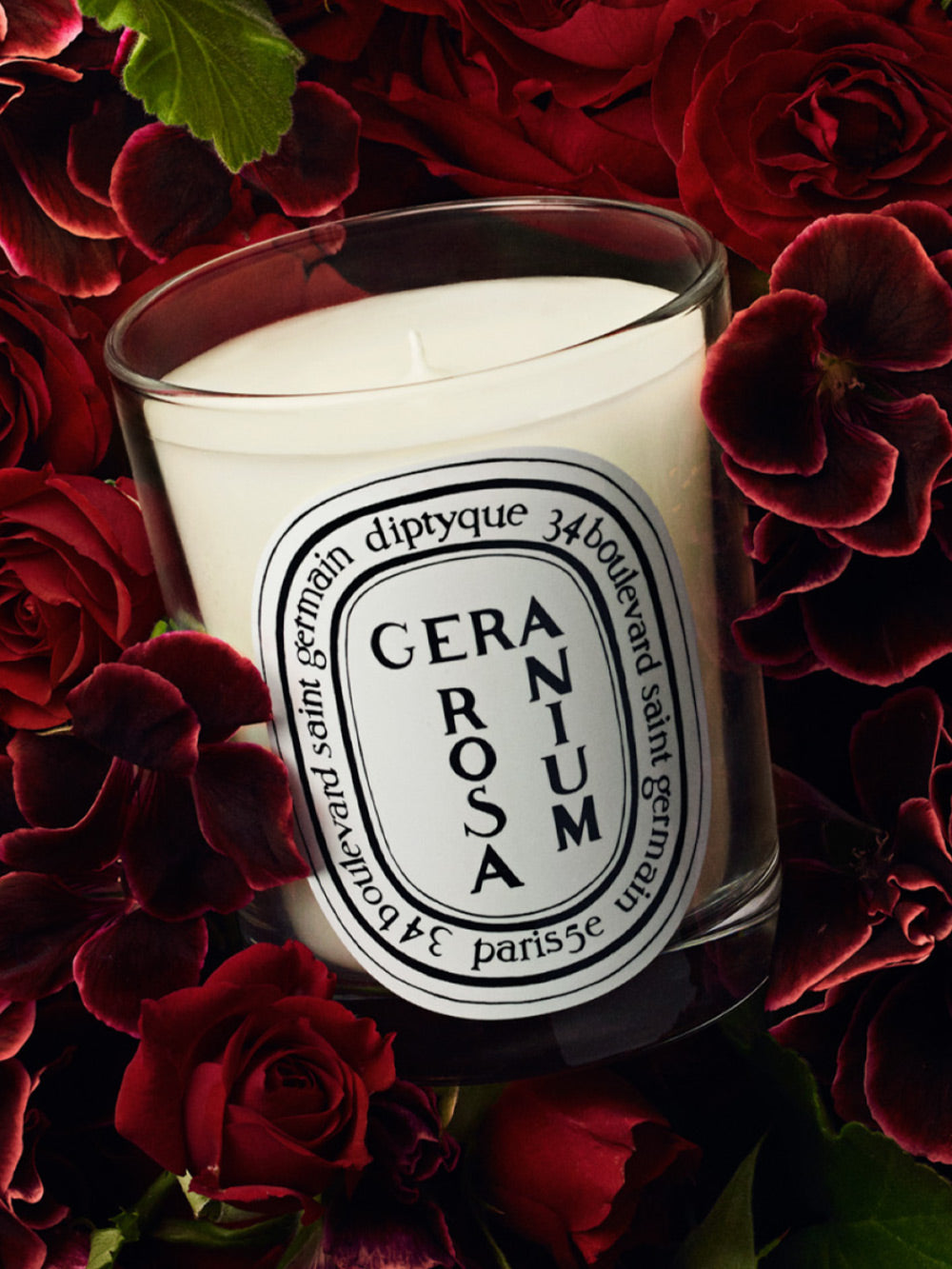 Candle Geranium Rosa