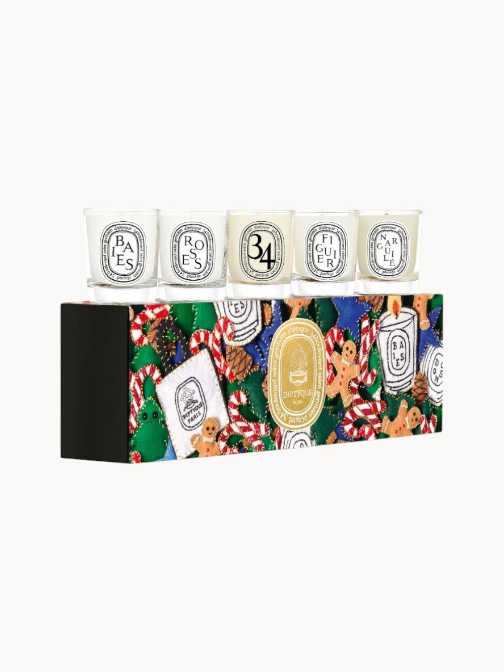 Set of 5 mini candles - 2024 holiday edition
