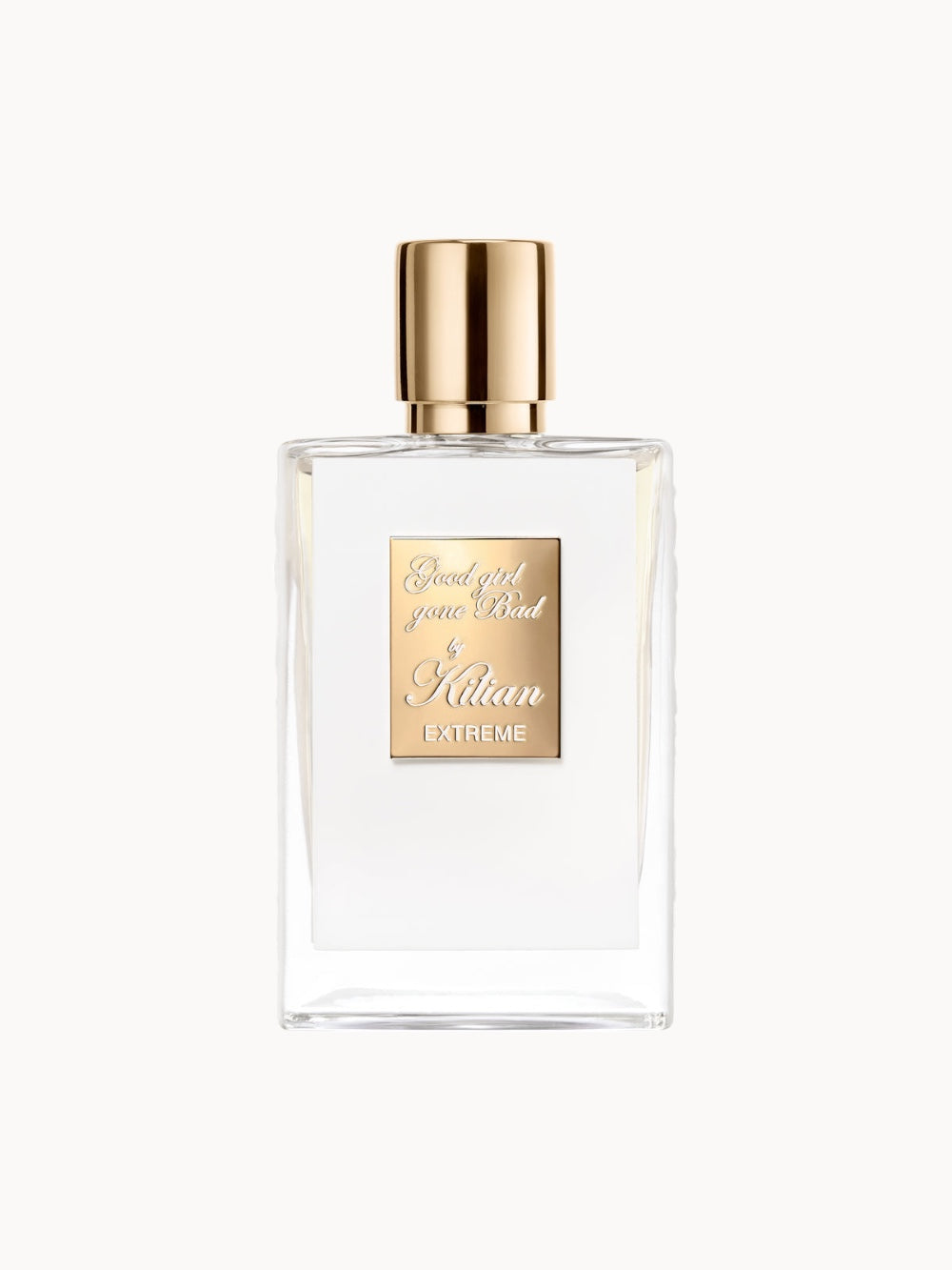 Good Girl Gone Bad Extreme – Ein üppiger, verführerischer White‑Floral‑Duft von Kilian (seit 2017), mit strahlenden Kopfnoten aus Rosen‑ und Orangenblüte, einem betörenden Herzen aus Tuberose, Jasmin & Narzisse, eingebettet in eine milchig‑gourmand Toffee‑Basis – sinnlich‑luxuriöse Verführung.