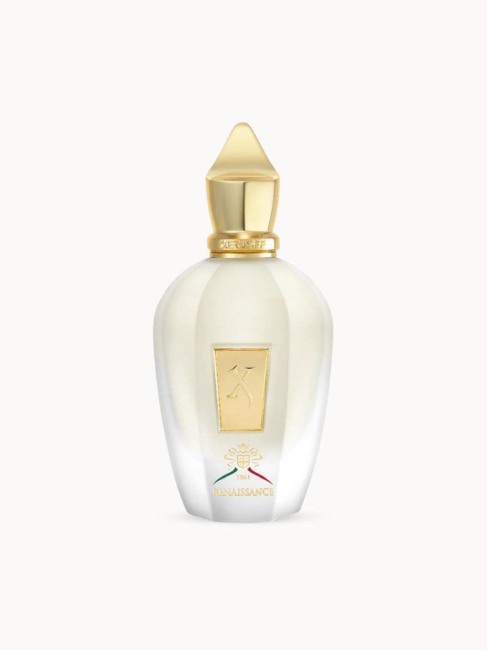 Renaissance von Xerjoff – ein frischer, eleganter Duft mit Bergamotte, Zitrone, Rose, Minze und Moschus. Eine Hommage an Italiens Schönheit und Duftkunst.