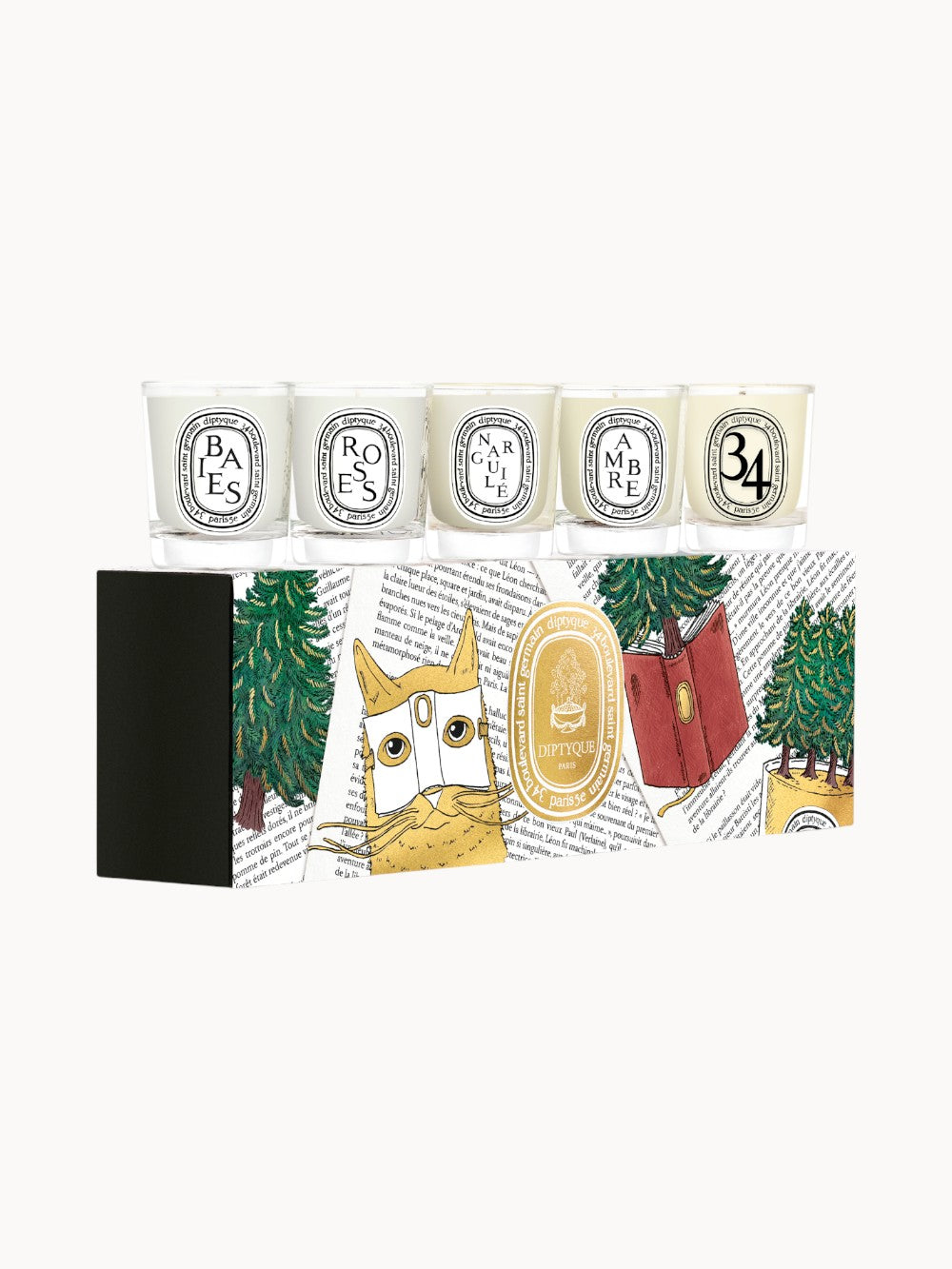 Set of 5 mini candles - 2025 holiday edition