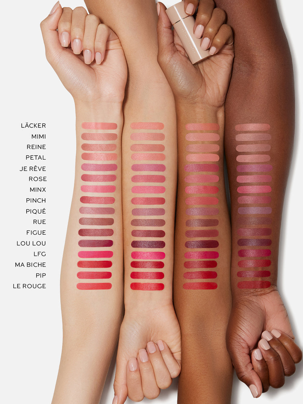 Lápiz labial mate de gamuza