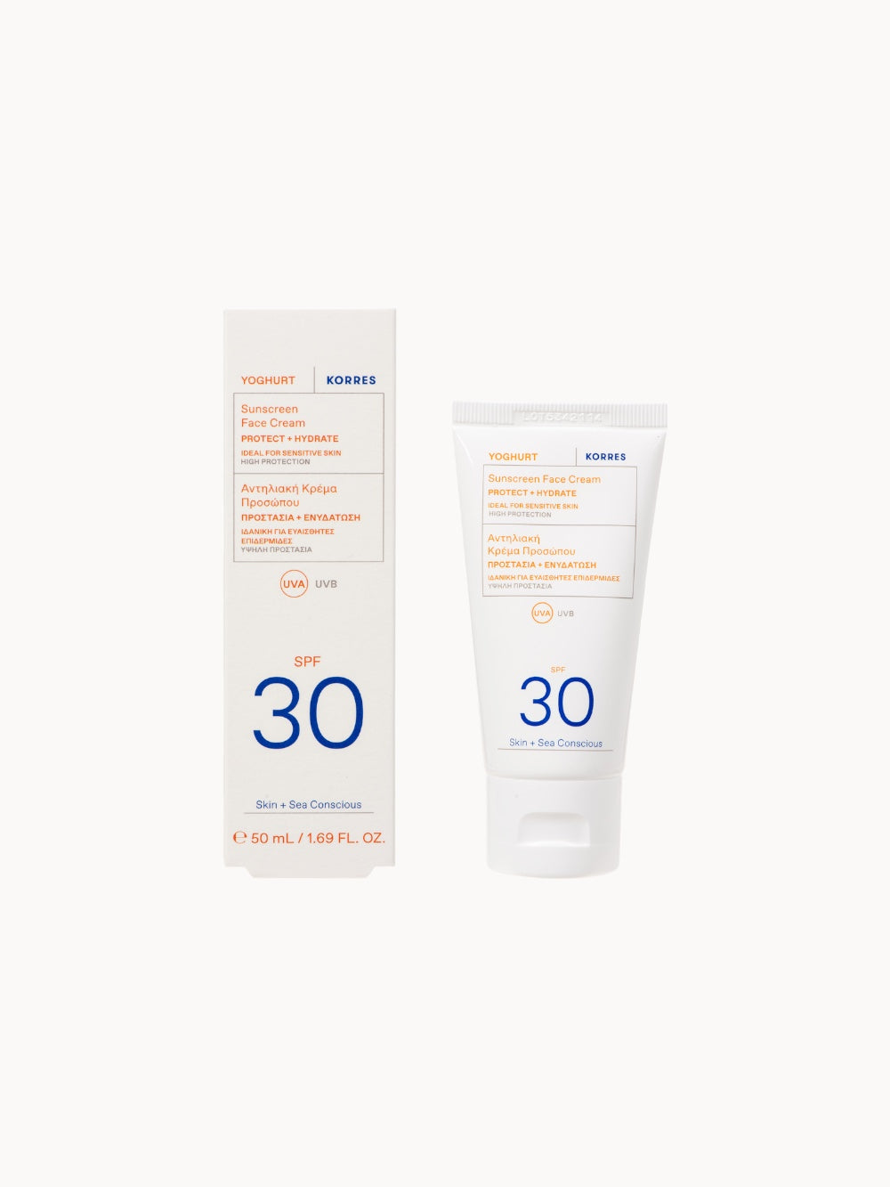 YOGHURT crema solar para la cara SPF30