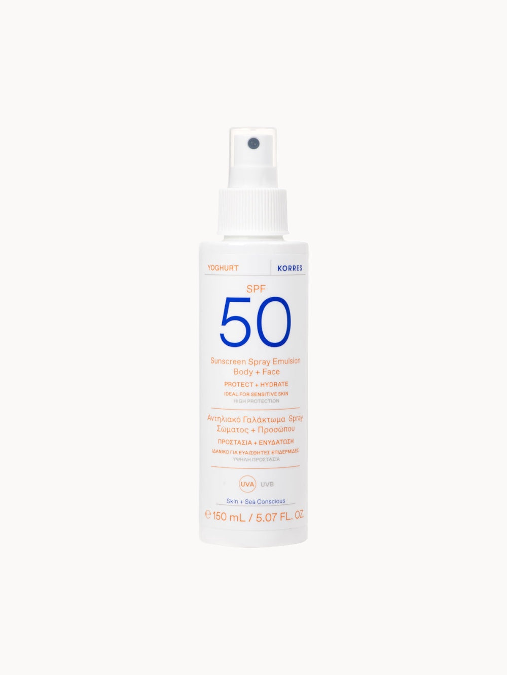 YOGHURT emulsión solar en spray para cara y cuerpo SPF50