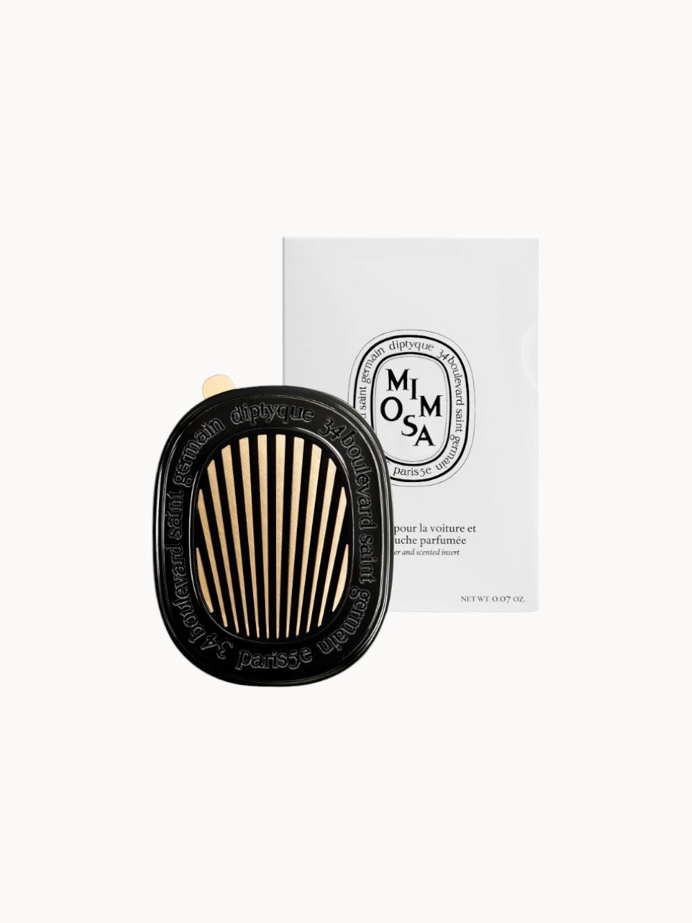 Autoduftspender met Mimosa -cartridge