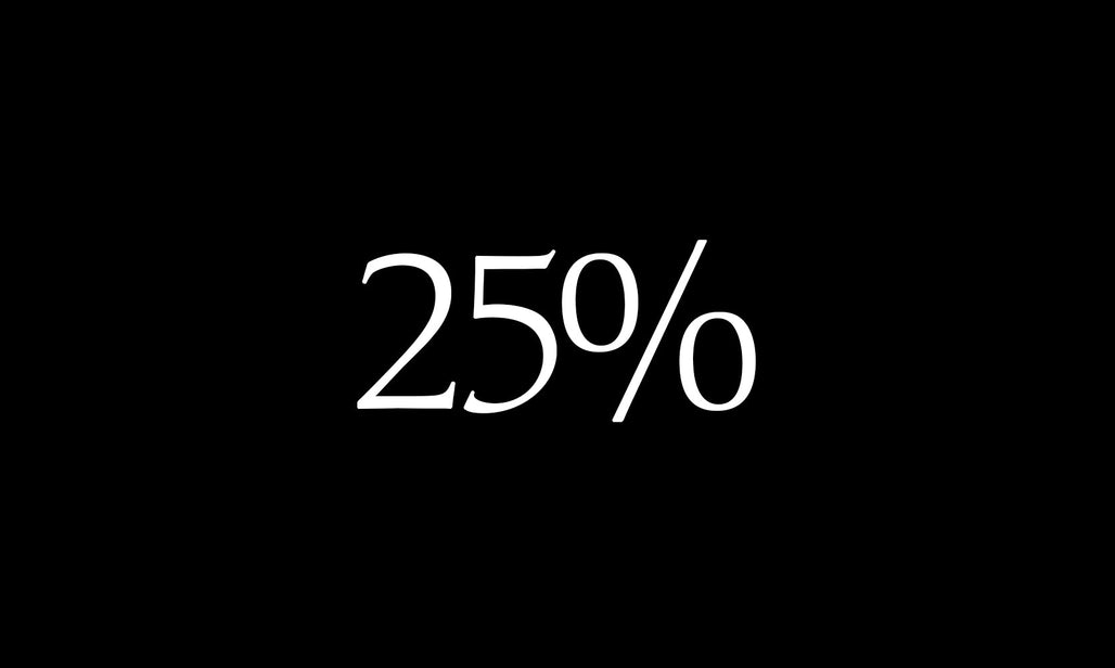 Black Weekend 25%