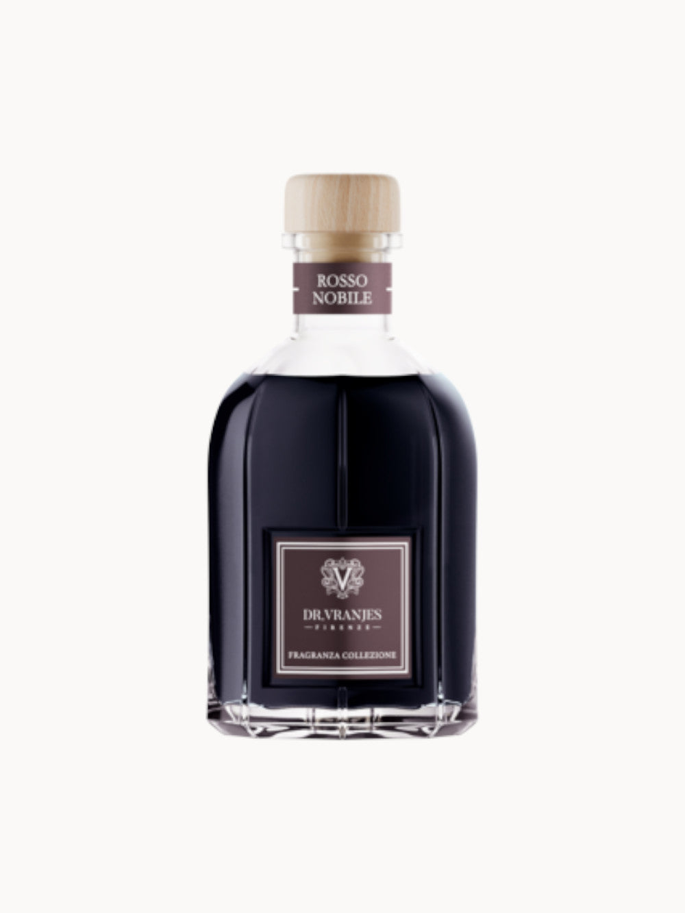 Fragancia de botella de vidrio Rosso nobile