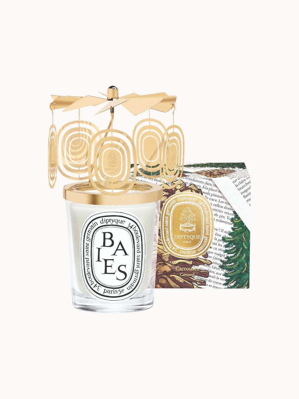 Decorative carousel for classic candles