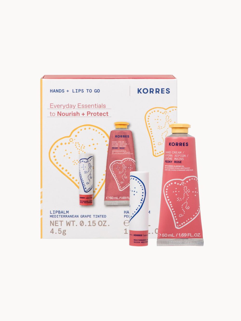 EVERYDAY ESSENTIALS Hand- und Lippenpflege Set Peony Rose