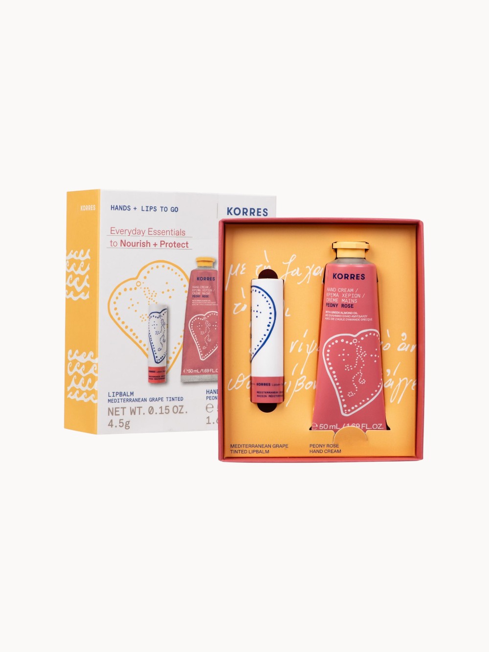 EVERYDAY ESSENTIALS Hand- und Lippenpflege Set Peony Rose