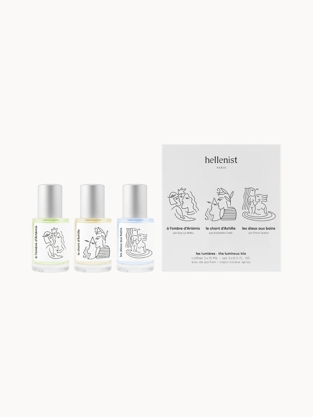 Les lumières / The luminous trio Discovery Set 3 x 15 ml