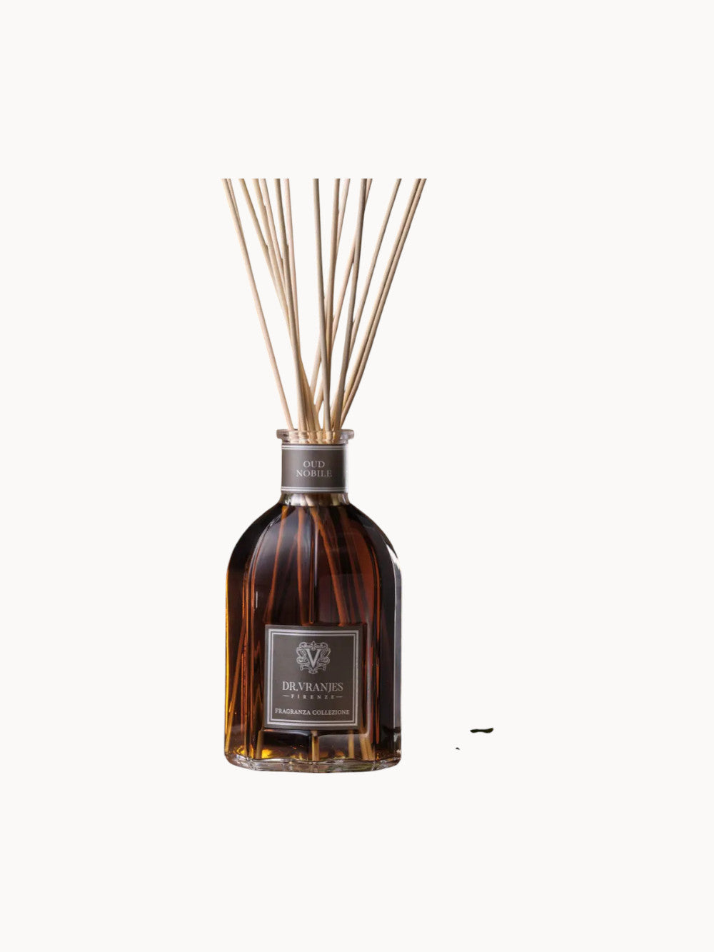 Raumduft Diffusor Dr. Vranjes Oud Nobile - Luxus- Duftstäbchen  in Glasflakon für stilvolle Raumduftverteilung.