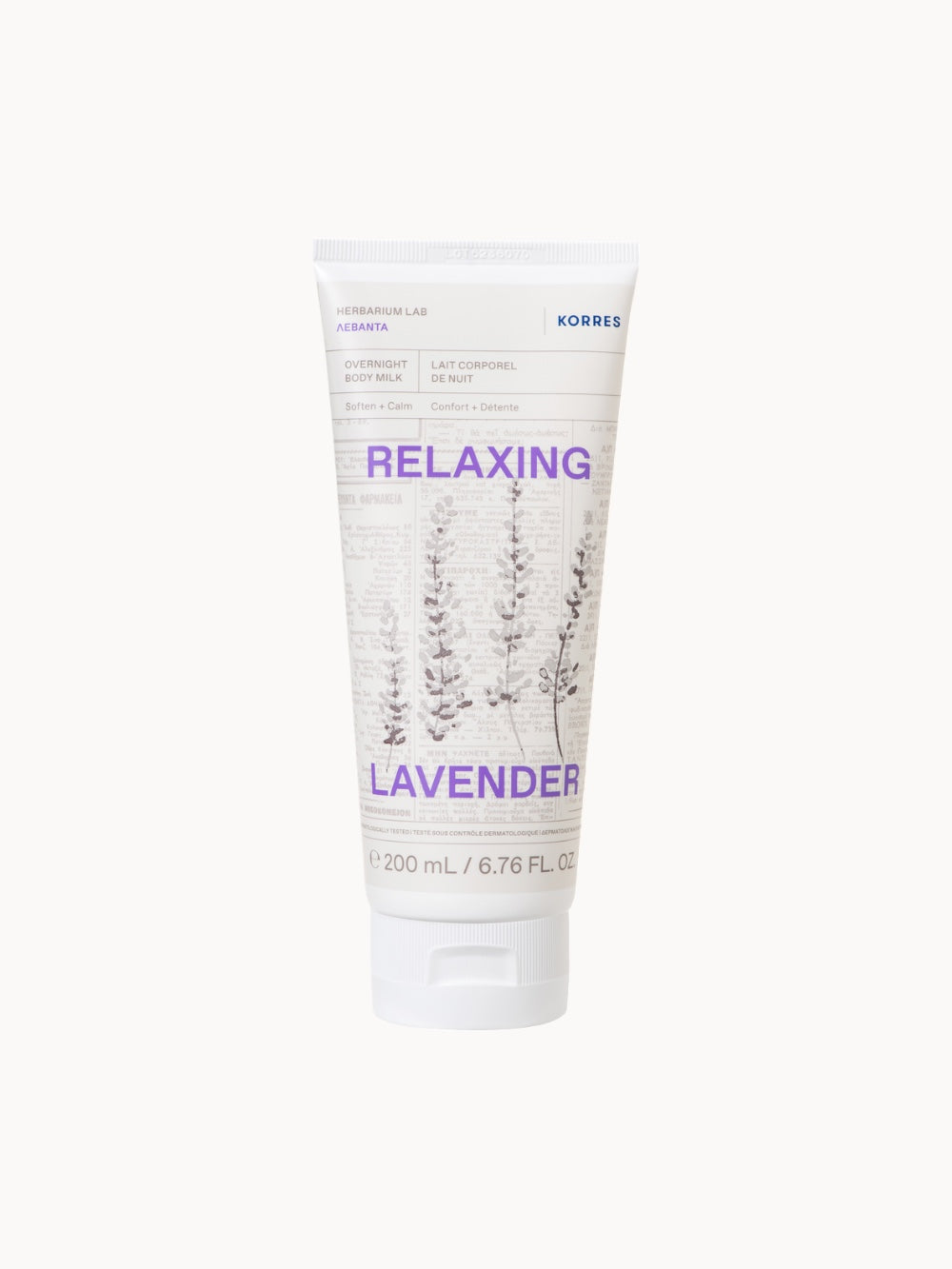 RELAXING LAVENDER Lait pour le corps pour la nuit