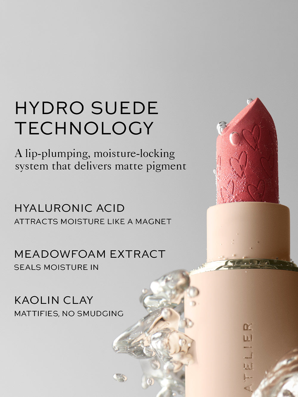 Lápiz labial mate de gamuza