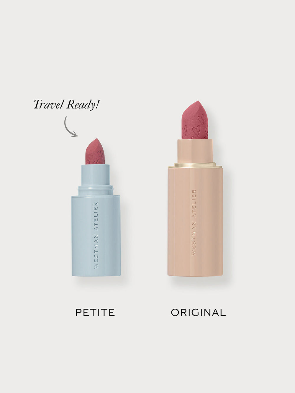 Pequeña gamuza de labios mate trío de lápiz labial