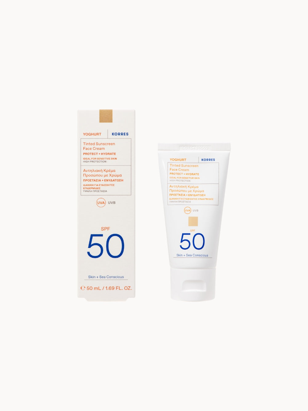 YOGHURT Crème solaire teintée pour le visage SPF50 